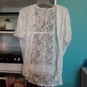 Lace coverup
